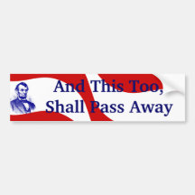 Abraham Lincoln rött vitt blått bildekal