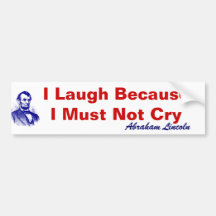 Abraham Lincoln rött vitt blått bildekal