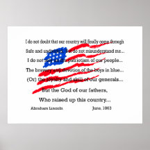 Abraham Lincoln uttrycker Posters