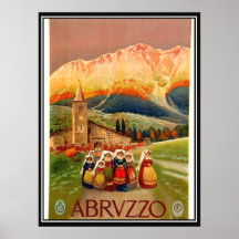 Abruzzo italientryck posters