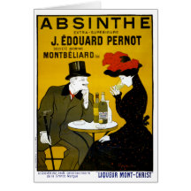 ABSINTHE gör hjärtan att växa mer förtjust Hälsnings Kort