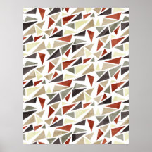 Abstract Triangle Pattern Posters