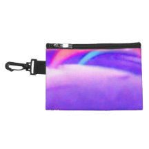 Abstract Violet Bagettes Bag Clip On Accessory Bag