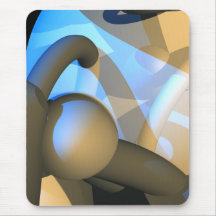 Abstrakt 3D avbildar Mus Matta