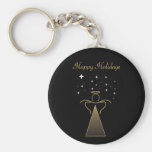 Abstrakt ängelhelgdag Keychain Nyckel Ringar