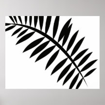 Abstrakt asiatiskt löv 2 print