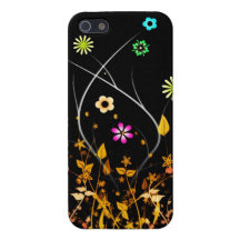 Abstrakt blommigtträdgård, iphone case