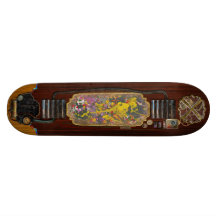 Abstrakt - Crayon - en afton på middagen Skate Board