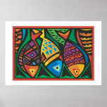 Abstrakt fiskkonstdesign print