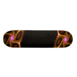 Abstrakt glödande Fractalstruktur Skate Deck