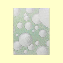 ABSTRAKT GOLFBOLLAR anteckningsblock