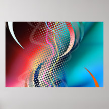 Abstrakt halvtondesign för regnbåge posters