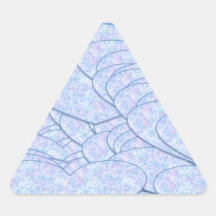 Abstrakt hjärtor triangle sticker