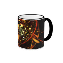 Abstrakt kaffemugg för hjärtslag