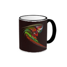 Abstrakt kaffemugg för kameleont