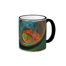 Abstrakt kaffemugg för pånyttfödelse