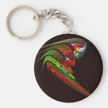 Abstrakt konst Keychain för kameleont Nyckelring