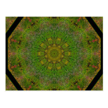 ABSTRAKT KONSTBLOMMOR VYKORT