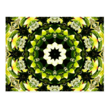 ABSTRAKT KONSTBLOMMOR VYKORT