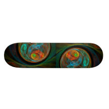 Abstrakt konstSkateboard för pånyttfödelse