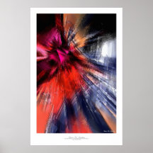 Abstrakt konsttryck - Quintus #1 Print