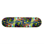 Abstrakt målat glass anpassad skate board