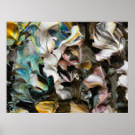 Abstrakt målning (specificera), #827_B Print