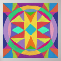 Abstrakt Mandala Posters
