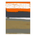 Abstrakt orange 1 vykort
