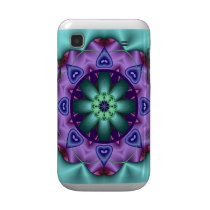 abstrakt Samsung galaxcase med fantasiblomman