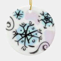 Abstrakt snöflingor juldekoration