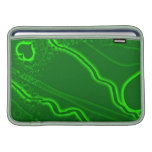 Abstrakt spadar för konstlimefruktgrönt MacBook air sleeves