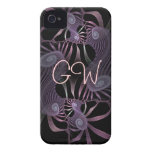 Abstrakt spiralt fodral för iPhone 4 med monograme iPhone 4 Case