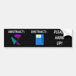ABSTRAKT vs DISTRAHERAR - BEHAGA UPP HÄNGNINGEN! - Bildekaler