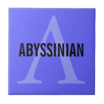 Abyssinian kattMonogramdesign Kakelplatta Av Kerami