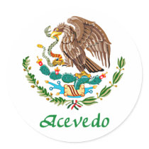 Acevedo förseglar den mexicanska medborgare klistermärken