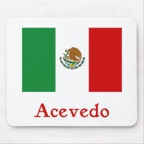 Acevedo mexicansk flagga musmattor