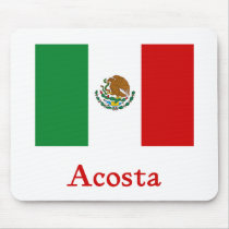 Acosta mexicansk flagga musmattor