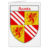 Acosta vapensköld-/familjvapensköld kort