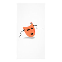 Acting Mask Photo Card Template
