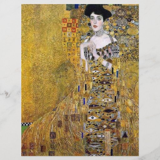 Adele Bloch-Bauers porträtt av Gustav Klimt Flygblad Designs