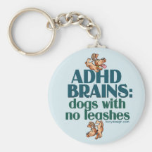 ADHD-HJÄRNOR NYCKELRINGAR