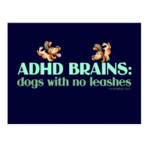 ADHD-HJÄRNOR VYKORT