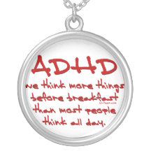 ADHD-tänka mer Hängsmycke