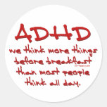 ADHD-tänka mer Klistermärken
