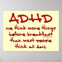 ADHD-tänka mer Posters