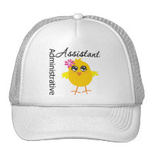 Administrativ assistent för gullig karriärchick trucker keps
