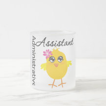 Administrativ assistent för gullig karriärchick mugg