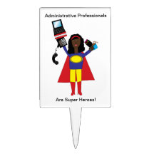 Administrativ yrkesmässig toppen hjälte cake topper