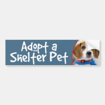 Adoptera en skyddhusdjurBeagle Bildekal